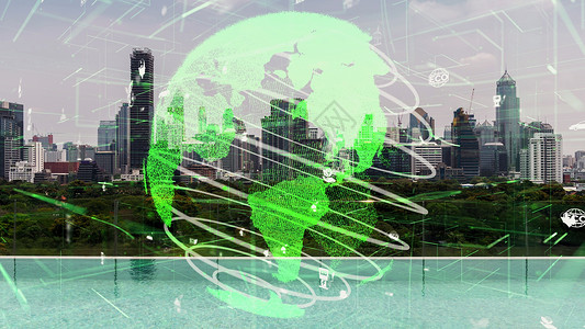 绿色城市技术转向可持续改造理念资源公司森林环境温室全球商业学分网络治理背景