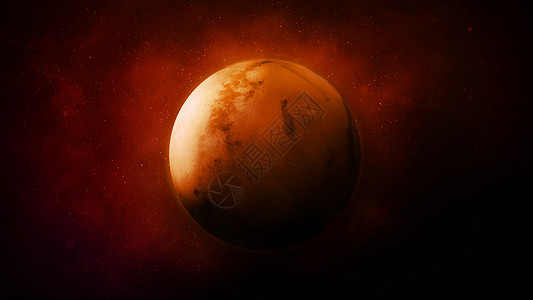陨石星云在暗外太空的红行星火星小说火山星系宽慰卫星宇宙陨石星星地形星云背景
