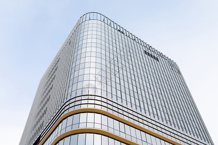 玻璃铝和办公室摩天大楼背景图片