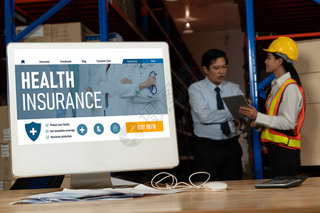 健康保险网站现代注册系统展示工人医生仓库安全团体服务工厂情况后勤图片