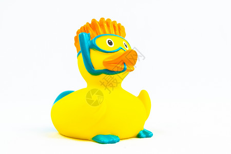 橡皮鸭子鸭子浮动玩具 有上下浮和鳍背景