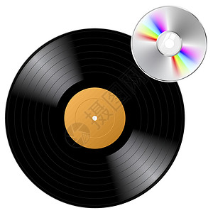 黑色光盘素材含有 cd 的矢量乙烯基记录设计图片