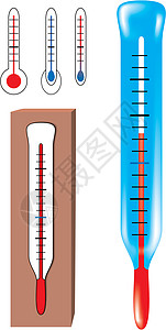 矢量温度计医院卫生保健温度仪表插图药品天气展示酒吧设计图片
