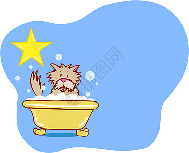 泡沫浴狗浴星-泰里尔设计图片
