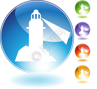 灯塔图标灯塔支撑安全船舶建筑航海指导房子海军海洋导航设计图片