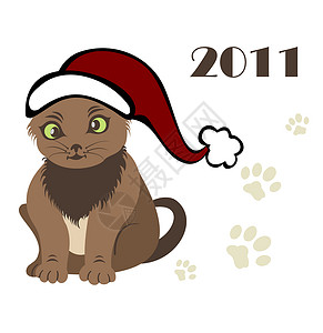 可爱圣诞小宠物2011 年新一年设计图片