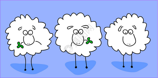 三只羊羊咀嚼树脂设计图片