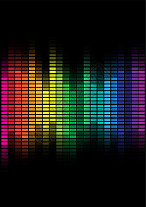 A 背景摘要响度记录混合器舞蹈活力彩虹俱乐部系统科学仪表设计图片