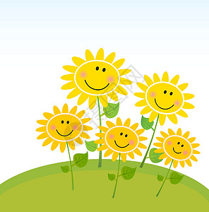 新鲜的清炒春笋丝花园的黄春向日葵快乐设计图片