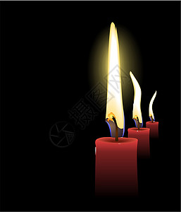三黑粥现实的圣诞蜡烛庆典派对框架忧郁纪念日墙纸烛光周年窗台教会设计图片
