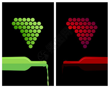 品丽珠葡萄白葡萄和红葡萄红色白酒酒瓶酒吧酒杯菜单酒窖玫瑰黑色餐厅设计图片