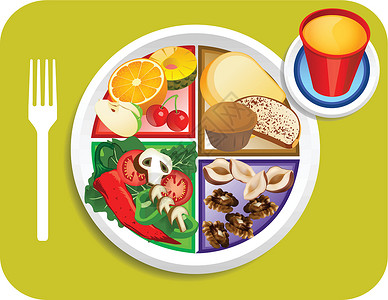 沙拉菜单食物 我的百花织物早餐点设计图片