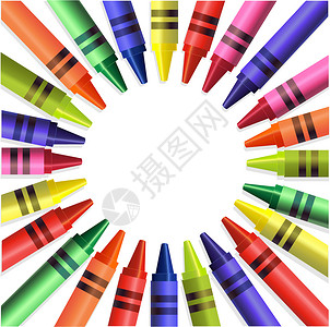 简洁防疫提醒系列回学校上学名片幼儿园工作铅笔孩子们光谱墙纸收藏蜡笔绘画设计图片