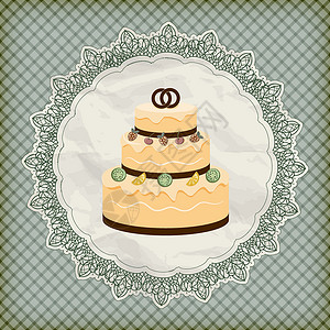 两层蛋糕带大蛋糕的彩礼请柬 在Lacy na上设计图片