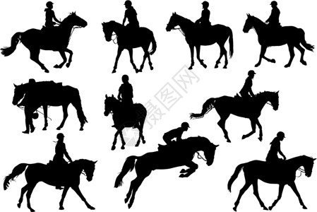 马鲤十匹马和骑手设计图片
