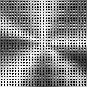有孔孔的金属背景灯光蜂窝商业电线灰色电脑格栅黑色韧性网格图片