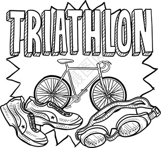 骑游Triathlon 草图设计图片