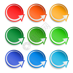 圆环树藤框架圆环贴纸框架组织长方形收藏插图夹子绿色橙子艺术圆形设计图片