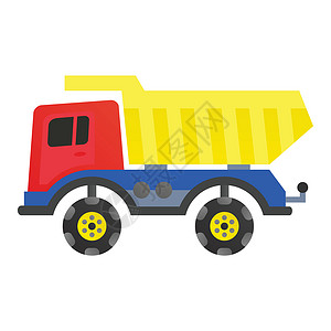 赤茶色塑料玩具车货运商业货物服务车轮驾驶卡车运输车辆窗户设计图片
