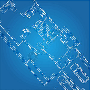 超细详细绘画绘图计划建筑背景设计背景蓝色办公室绘画建筑学房间工程师构造工程项目技术设计图片