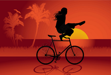 固定装备自行车车手乐趣运输车辆竞争锻炼踏板旅游车轮训练运动设计图片