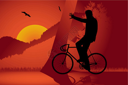 固定装备自行车车手运输踏板乐趣追求旅游骑士曲柄黑色齿轮竞争设计图片