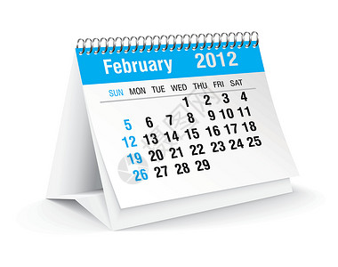 十二月日历2012年案头日历季节杂志办公室回忆螺旋木板插图笔记本笔记设计图片