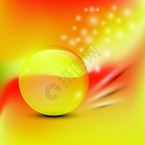红色球黄色球的多彩背景背景设计图片