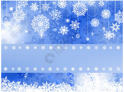 蓝色雪花标签带雪花的蓝色圣诞节背景 EPS 8边界标签修剪庆典程式化剪贴簿薄片邀请函墙纸框架设计图片