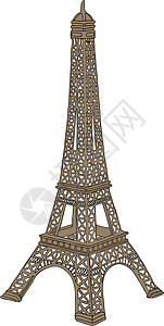 塔露拉法国巴黎埃菲尔塔插图绘画纪念碑国家草图文化首都小路地标建筑设计图片