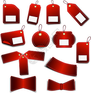 设置红色贴纸销售礼仪卡片零售账单购物标签库存商品店铺设计图片