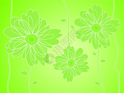 绿花环影背图背景图片