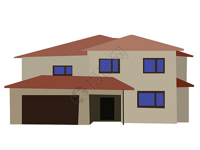 做个房子素材两栋楼层房屋的矢量图像窗户业主建筑师车库材料建筑学家具公寓住宅地板设计图片