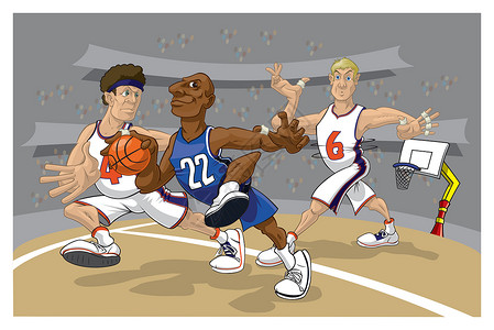 篮球观众篮球游戏中的进攻性冲锋条纹篮子皮肤空气法庭团队支持者手臂人群数字设计图片