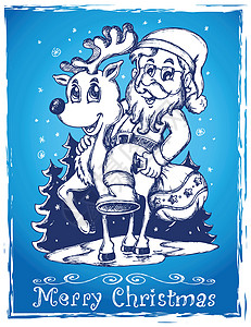 圣诞图绘制圣诞老人主题图2设计图片