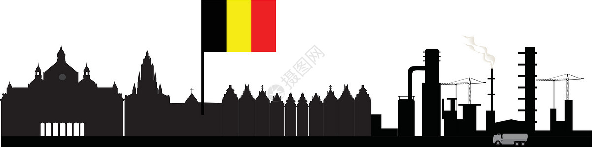 比利时安特卫普antwerp 天线旅行建筑学天际建筑教会文化大教堂历史地标工业设计图片