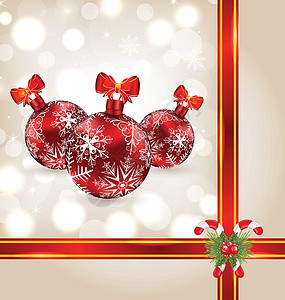 糖纳红豆圣诞节舞会和节日装饰的庆祝活动背景介绍书设计图片
