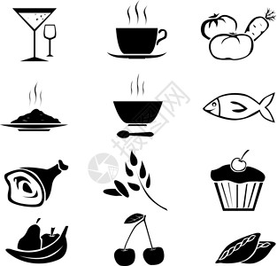 咖啡樱桃食物图标 2设计图片