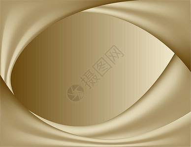 金棕色抽象金色背景 丝绸卷曲折设计图片
