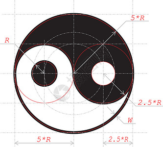 秋季养阴美食延阳抽象符号的绘制计划(Yin和Yang)设计图片