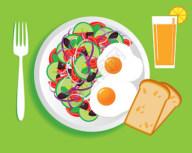 炒腊肉片早餐蔬菜菜单黄瓜果汁洋葱沙拉重量营养食物收成设计图片
