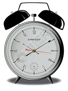 闹钟铃声素材提醒时钟警报手表艺术绘画数字钟声插图艺术品铃声白色设计图片