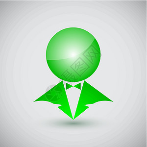 国家银行绿绿色商务人士设计图片