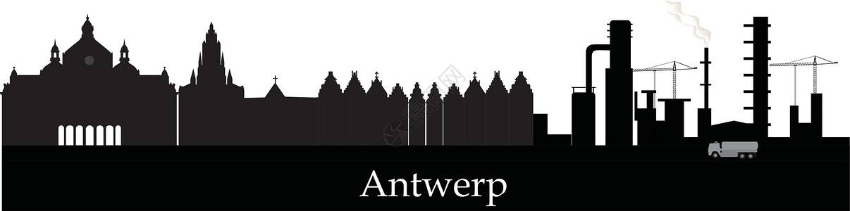 比利时安特卫普antwerp 天线城市地标游客文化教会天际车站旅游建筑历史设计图片