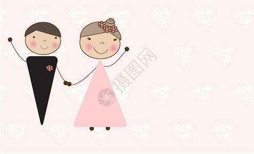 长江二桥美美的结婚夫妇正享受着婚礼已婚夫妻男性微笑女性金发女郎男人套装裙子婚姻设计图片