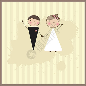 虎门二桥美美的结婚夫妇正享受着婚礼女性婚姻夫妻金发女郎套装已婚男人妻子幸福微笑设计图片