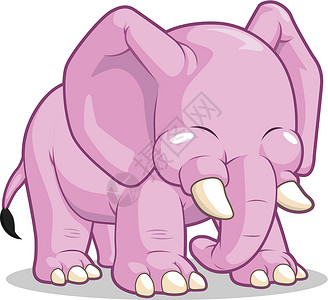 齿齿象属大象可爱设计图片