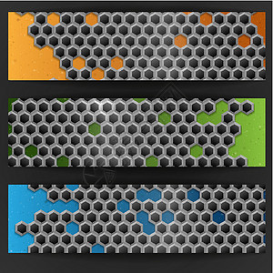 格沙夫特六角金属班纳技术纤维艺术六边形蜂蜜商业格栅合金金属插图设计图片