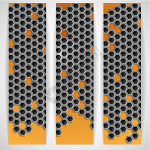 格沙夫特六角金属班纳墙纸横幅扬声器材料蜂蜜艺术合金格栅金属纤维设计图片