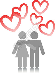 让我们一起爱吧相恋情侣拥抱丈夫男性会议女孩恋人妻子欲望婚姻情怀设计图片